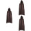 3Stk Herren Halloween Mittelalter Cape Umhang Cosplay 8