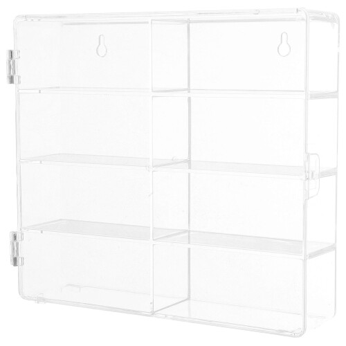 4Stk Modell Auto Vitrine 1:64 Kunststoff Aufbewahrung Box 1