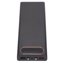 L10 22,5 W 10x18650 DIY-Powerbank-Kit mit LCD-Anzeige, Schwarz