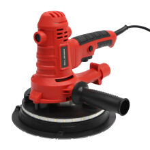 Wall Sander 1200W Sanding Machine 12002500 RPM 180mm Disc LED Strip Sander, 6 Sandpapers, 2 Carbon Brushes