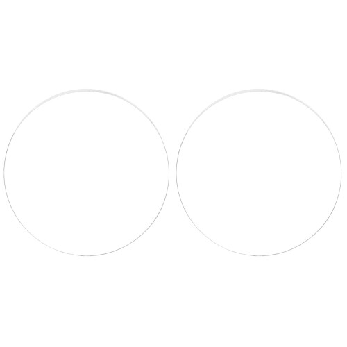 2Stk Runde Acrylplatten Transparent Für Hobby 1