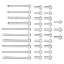 33pcs Aluminum Engine Oil Pan Bolt Set for BMW 1 Series & 3 Series