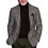 Σακάκι για άνδρες, Houndstooth Blazer Peak με πέτο και σταυρωτό μπουφάν, μονόπετο μπουφάν με 1