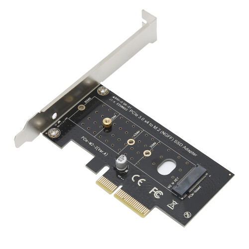 Κάρτα προσαρμογέα M.2SSD, μετατροπέας διεπαφής NVMe PCIe3.0x4 σε M.2NGFF, υποστηρίζει δίσκους 2