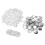 Blank Button Badge Kit for Button Making Machine, Round Badge Button Press Refill with Metal Shells Clear Mylar Plastic Base, DIY Blank Button Badge 3