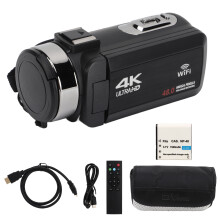 Videokamera med 4K-videooppløsning, 80 MP bildeoppløsning, 18X digital zoom, vloggkamera for YouTube, 3,0-tommers IPS-skjerm med LED