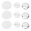 Blank Button Badge Kit for Button Making Machine, Round Badge Button Press Refill with Metal Shells Clear Mylar Plastic Base, DIY Blank Button Badge 7