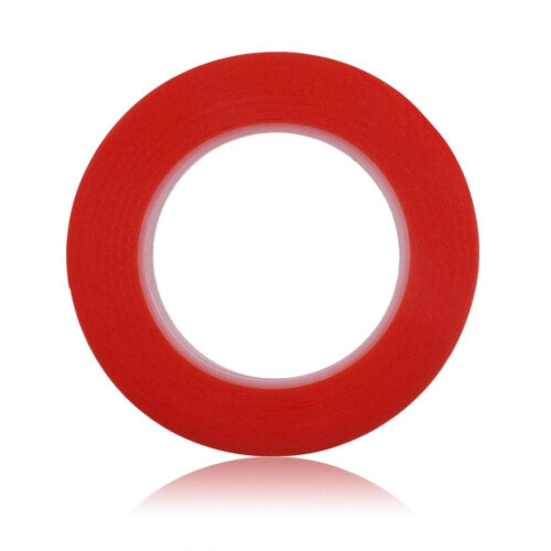 25mm Red Strong Double Sided Adhesive Tape 50m Extra Long Roll  Temperature Resistant 1