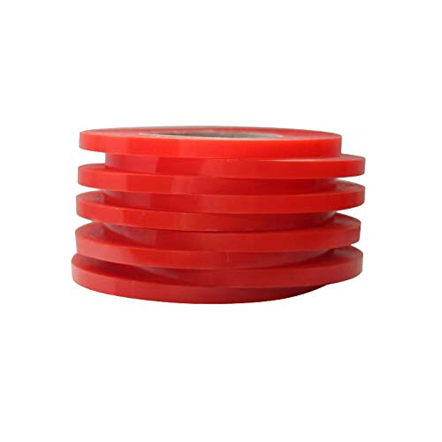 25mm Red Strong Double Sided Adhesive Tape 50m Extra Long Roll  Temperature Resistant 2