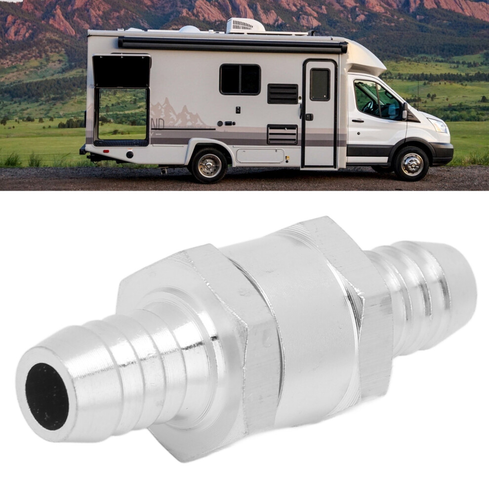 Universal 12Mm Aluminum One Way Fuel Check Valve For Gasoline/Diesel 7891376388068