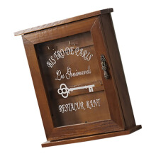 Wall Mounted Key Holder with Decorative Entryway Organizer, Easy Install Key Box for Home and Office