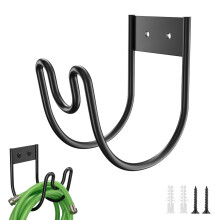 Stainless Steel Wall Mounted Garden Hose Holder, Rustproof SpaceSaving Outdoor Hose Hanger
