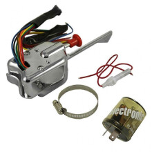 Durable Car Turn Signal Switch Chrome 12V Street Hot Rod with Flasher Universal