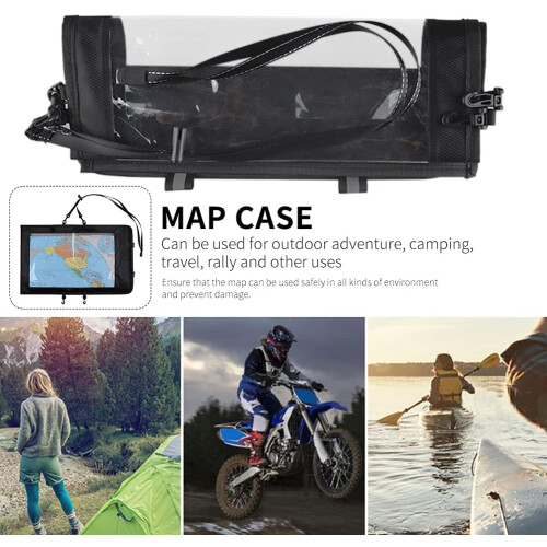 Waterproof Map Case With Clear Window, Camping Gear Organizer Dry Bag Pouch For Documents And Electronics 2
