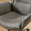 Living And Home Grey Adjustable High Back PU Office Chair with Armrests 5
