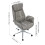 Living And Home Grey Adjustable High Back PU Office Chair with Armrests 6