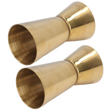 Goldener Edelstahl-Cocktail-Jigger 25/50ml Bar Messbecher für Barkeeper