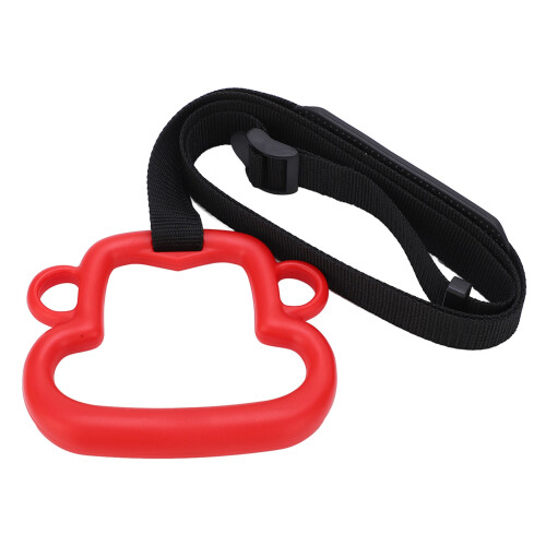 Children Gymnastic Rings with 331lb Capacity, Adjustable Straps, Red 2