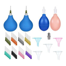 Forniture per Utensili in Ceramica Applicatore di Precisione in Ceramica, Bottiglia per Spremere Smalto in Ceramica con Cursore, Set di Strumenti per