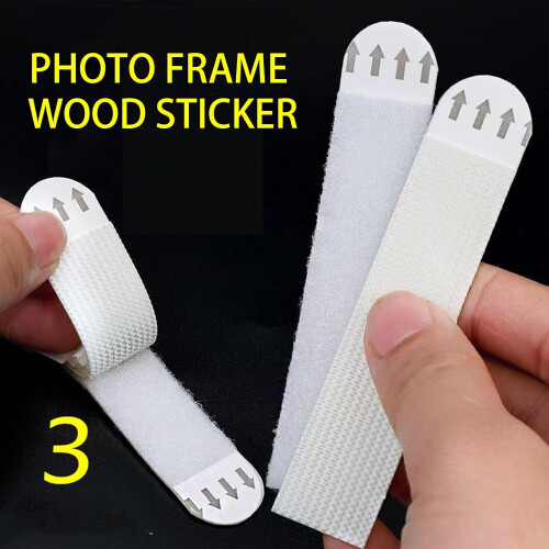Hook and Loop Tape Heavy Duty Adhesive Strips for Wall Mount, Removable Reusable 12Piece Set 2