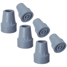 Kryckspetsar, 3/4 Tums Kraftiga Halkfria GummikäPpspetsar, ErsäTtningsfotspetsar, Kryckdynor, 6 St