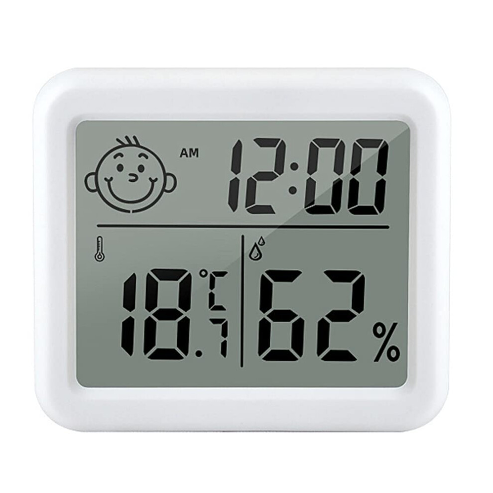 Digital Indoor Thermometer Hygrometer with Large LCD Display and Alarm Clock for Home