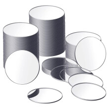 25 Pieces Acrylic Size Round Mirror Adhesive Small Round Mirror Mirror Tiles for Crafts (3 Inch in Diameter)