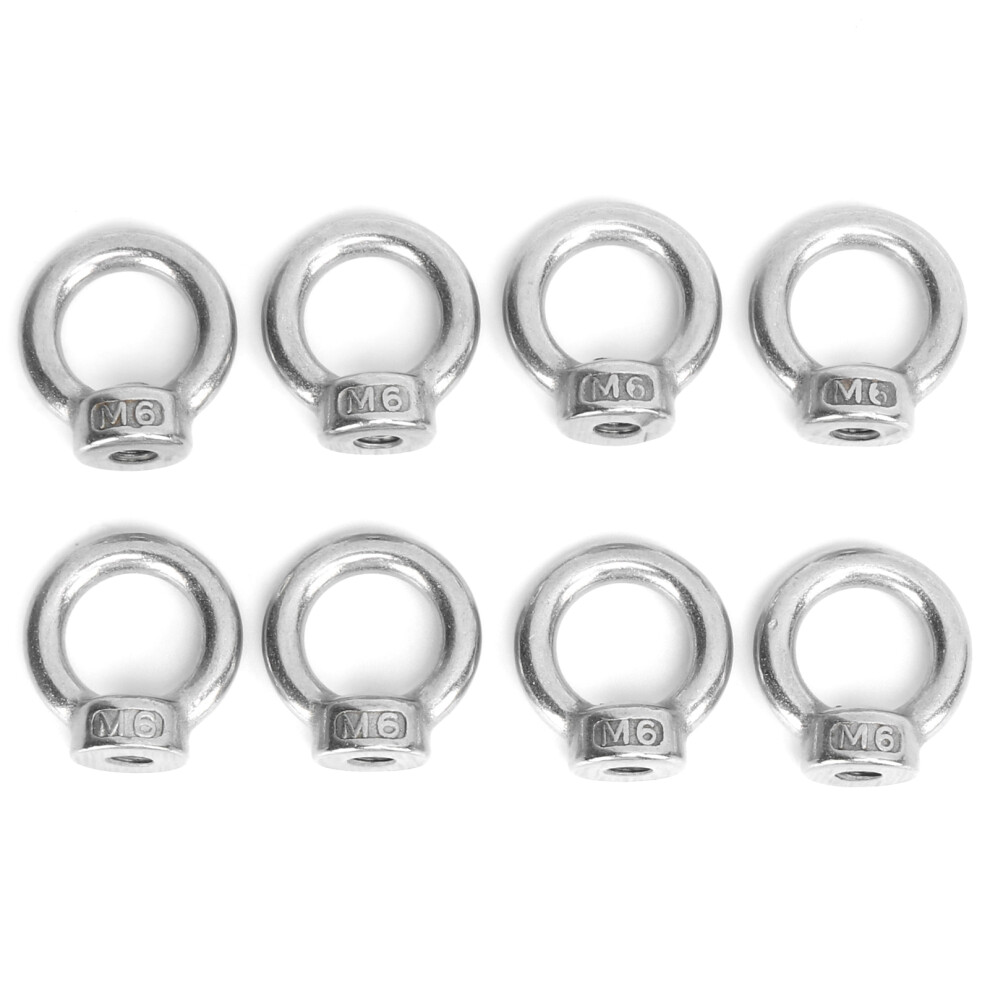 Lifting Eye Nut 304 Stainless Steel Metric Ring Shape Threaded Nut Fastening Hardware For Engineering Lifting Machinery Ideal Lifting Equipments 9358999944500