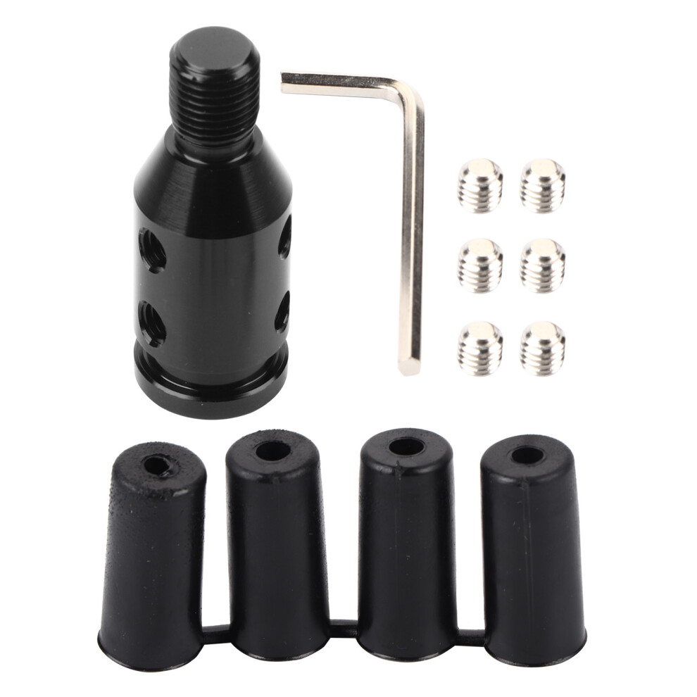 Shift Knob Adapter For Manual Transmission, Universal Gear Shift Knob Adapter Aluminum Alloy Shifter Adapter M12x1.25, Compatible With Non-Threaded 9358999787800