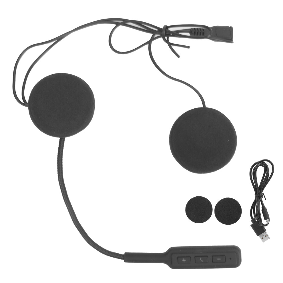 Motorcycle Helmet Bluetooth Headset With Voice Assistant, Bluetooth 5.3 Hifi Stereo Sound, Auto Answering Call Noise Reduction Function, Outdoor 9358999787831