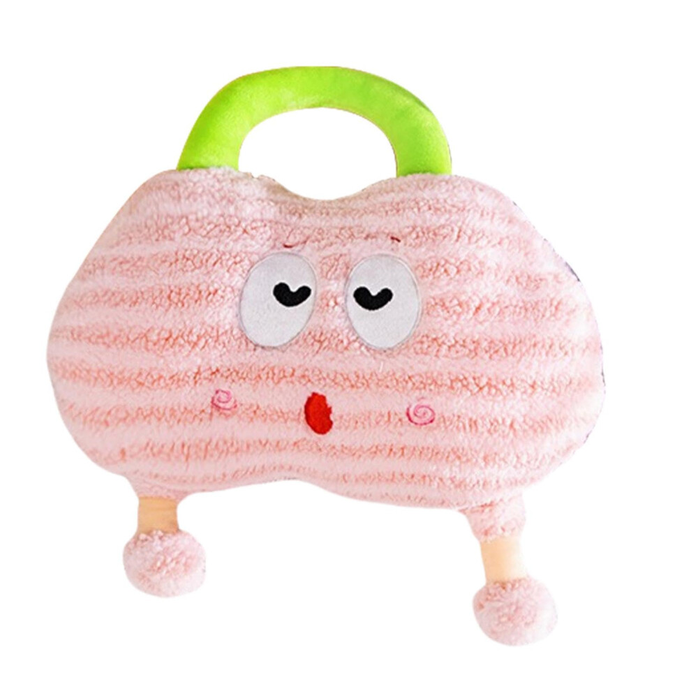 Pink Cute Cloud Plush Hot Water Bottle With Handle For Hand Foot Warmer And Pain Relief