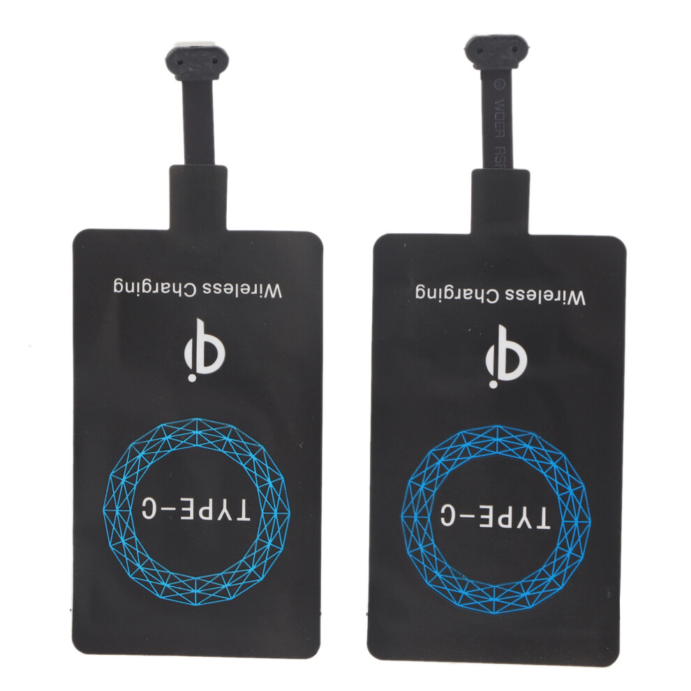 Charging Receiver For Mobile Phone, Type C Universal Charger Adapter With Qi Wireless Charging Technology, Self Adhesive Sticker Charging Receiver 9358999788289
