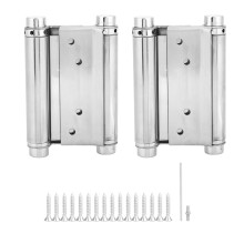 Dobradiças de porta de dupla ação, dobradiças de mola para portas com aço inoxidável de qualidade comercial, ferragens para portas de batente