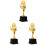 3Pcs Smooth Surface Trophy for Party and Student Awards 4