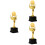 3Pcs Smooth Surface Trophy for Party and Student Awards 8