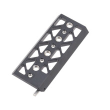 For BMPCC4K6K/A7S3JTZ Model Iron  Rabbit Cage Base Multifunctional Portable Light Weight Dovetail Skateboards, C
