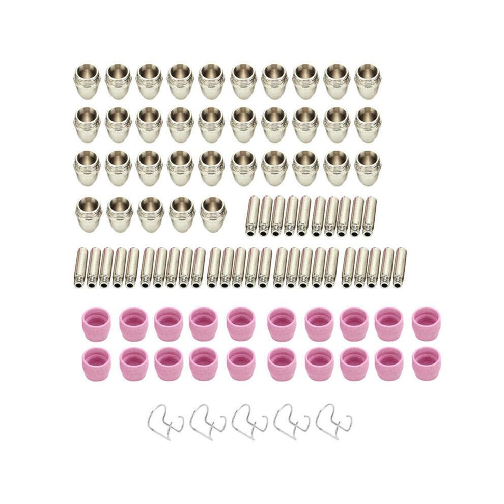 95Pcs Ceramic Air Plasma Cutting Torch Nozzles Consumables Contact Tips For Sgâ55 Agâ60 Wsdâ60P 6031437211039