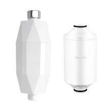 Rain Shower Pre-Filter Chlorine Removal Water Softener Hair Softener Bathroom Accessories 1Set