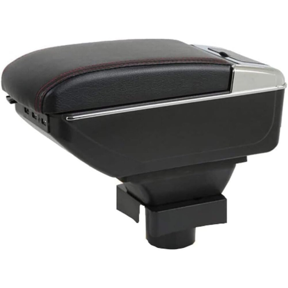 Car Armrest Box For Citroen C4 20082011, Adjustable Centre Console Organizer With Leather Storage 9347817623840