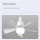 Socket Fan Light Small Ceiling Fan with Light and Remote, Screw in Ceiling Fan Light for E27 Base, for Bedroom Kitchen 5