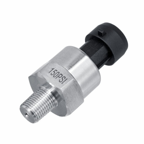 2Pc 150Psi DC5V 1/8NPT Tryckgivare Transmitter Sensor Rostfritt Stål Olja Luft Vatten Bränsle Transmitter 1