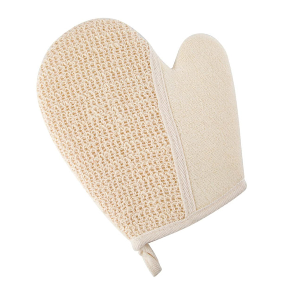 Bath Gloves 2Piece Exfoliating Body Scrubber Back Rubbing Mitt Soft Sponge Set