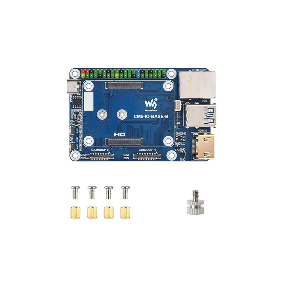 Waveshare For Raspberry Pi Compute Module 5 Cm5 Base Board (B) Cm5-Io-Base-B Expansion Board For Compute Module 5 Lite/Emmc 6032906919401