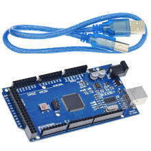 Placa de Desenvolvimento MEGA2560 R3 Versão Aprimorada com Cabo de Dados USB, Adequada para Impressora 3D