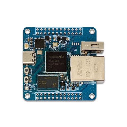 RK3308B CPU Development Board Quad-Core ARM Cortex-A35CPU Onboard DDR3-2Gbit Suporta WIFI ETH IoT Development Board