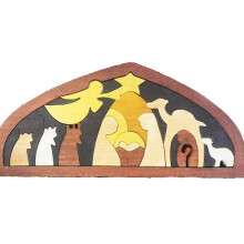 Wooden Puzzle Statue Puzzle for Adult & Kid Jigsaw Puzzle Game Ornament Craft for Home Office Cupboard Tabletop Table