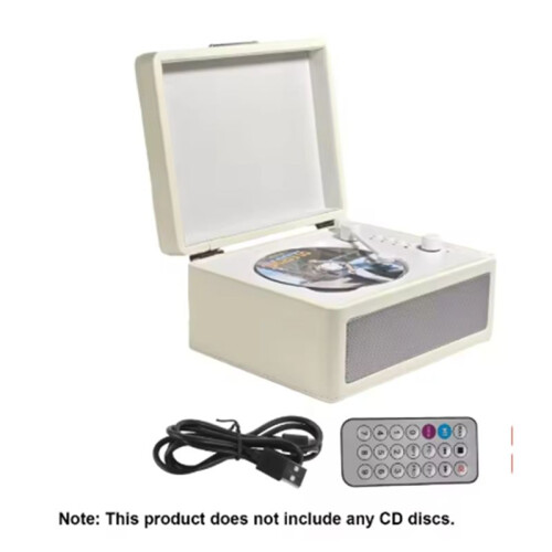 CD Player Multifunctional Tray-Type BTCassette Record Player Audio Turntables USB Drive Playback Infrared Remote Control 1
