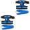 2Pcs Blue Nylon Chicken Walking Belt with Comfortable Mesh Harness 5