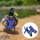 2Pcs Blue Nylon Chicken Walking Belt with Comfortable Mesh Harness 11