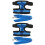 2Pcs Blue Nylon Chicken Walking Belt with Comfortable Mesh Harness 7